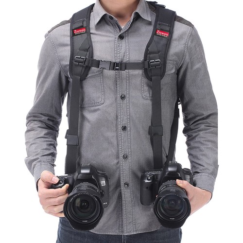 Double shoulder camera strap - double,