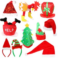 10 PACK CHRISTMAS HATS WORK