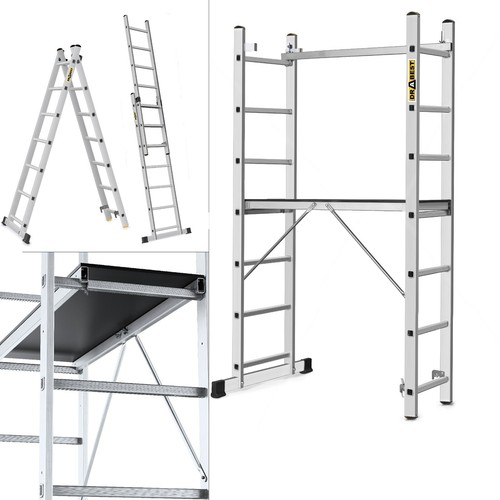 Aluminum 2x7 ladder - aluminum,