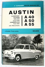 AUSTIN A40 A50 A55 Car Manual