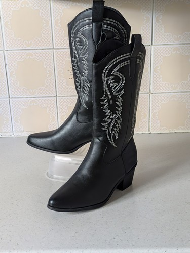 Mid calf boots western - boots,