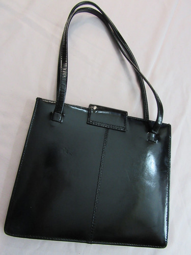 Next black patent - patent, bag