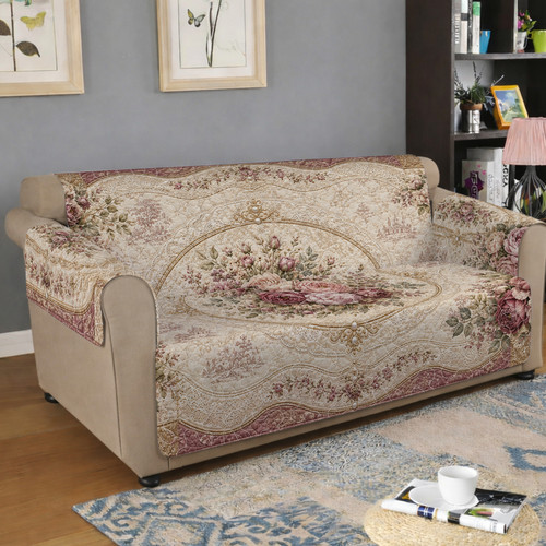 Quilted sofa cover - sofa,