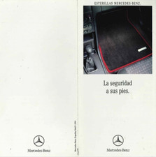Mercedes-Benz Esterillas La seguridad a sus pies Car Mats Spanish Market 1994