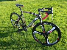 Eurobike Road Bikes,HY XC550 54cm Steel Frame Road Bicycle Adult Bicycle