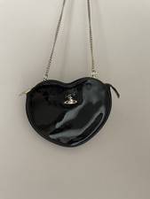 Vintage Vivienne Westwood | Heart Crossbody Bag | Black Patent 
