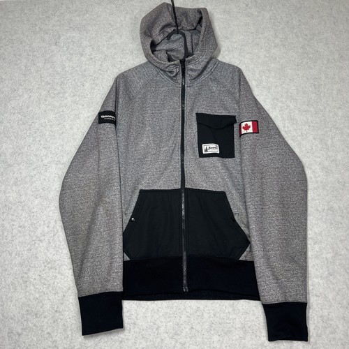 Roots canada grey zip - roots,