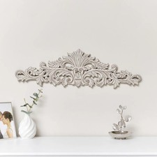 Decorative white wall plaque