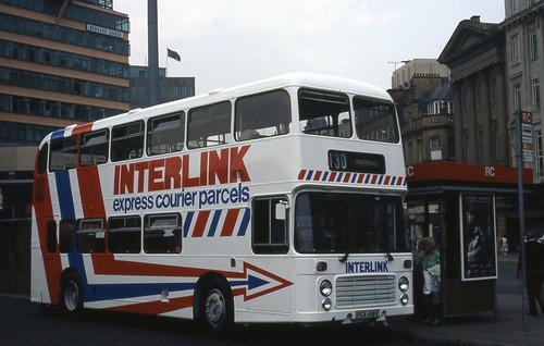35mm bus slide crossville - bus,
