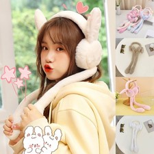Color Plush Ear Muffs Moving