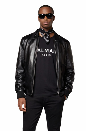 Balmain flocked logo straight - flocked,