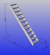 Model boat fitting - Ladder /