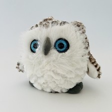 Wild Republic Soft Toy Cuddly Plush Round Snowy Owl Bird Stuffed Animal Big Eyes