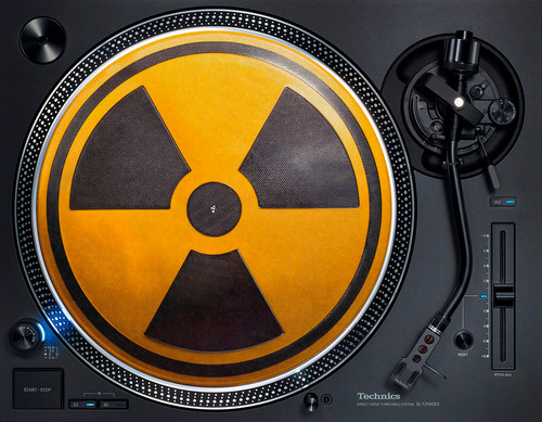 Toxic radioactive warning - radioactive, cool