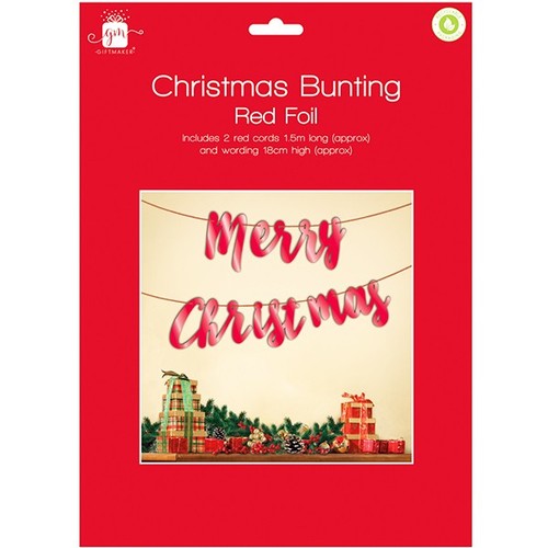Merry christmas red foil - merry,