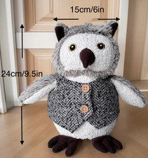 Owl door stop large heavy - stop,