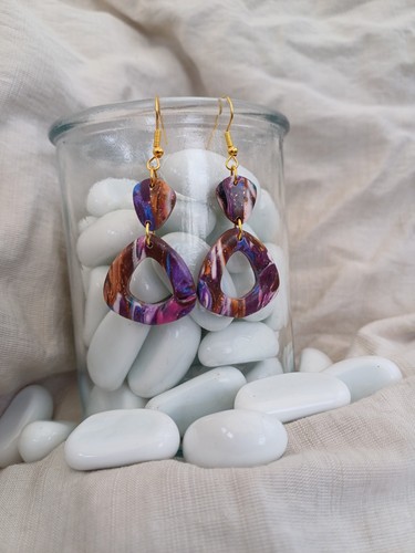 Multicoloured marble effect - marble,