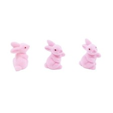 EASTER Pack of 3 mini flocked