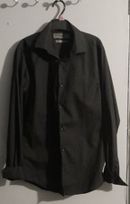 Mens Black Shirt Size XS Long