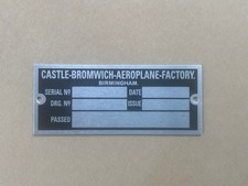 WWII SPITFIRE PLACARD