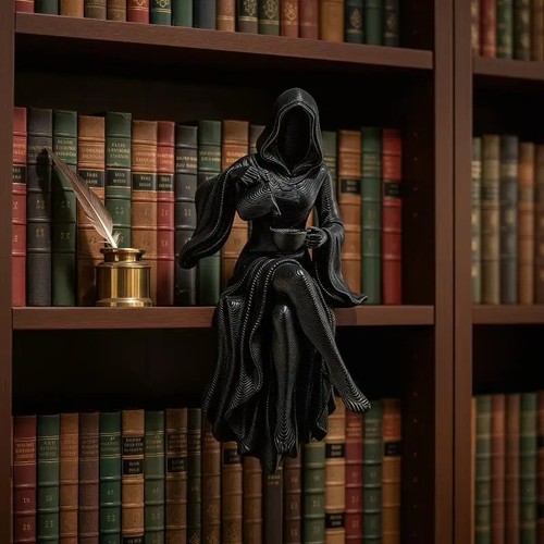 Female grim reaper resin - female,