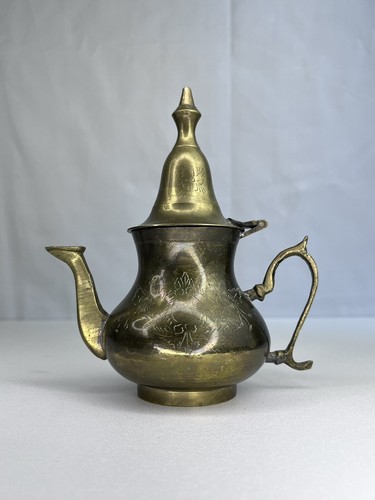Vintage brass pitcher kettle - pitcher,