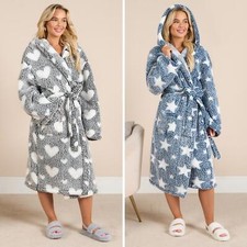 Teddy Dressing Gown Marl Heart