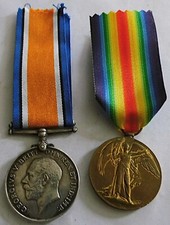 PAIR MEDALS STUBBS MACHINE GUN CORPS MGC