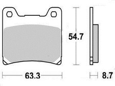 Brake pad Yamaha XVS 1100 A