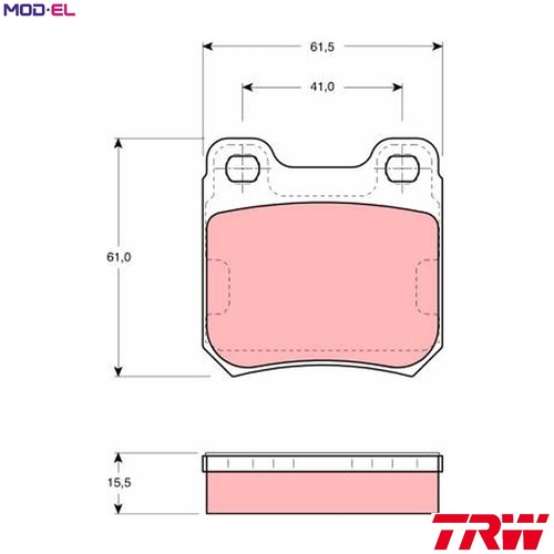 Brake pad set disc - brake,