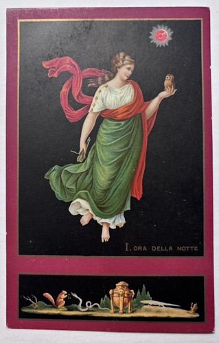 Antique haunted postcard 1914 - antique,