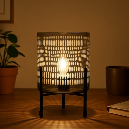 Barrel lamp forest - lamp,