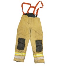 Fire Fighter Trousers Brown Rescue Emergency Service Fireman Uniform Grade C