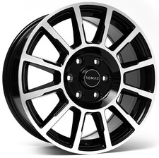 Alloy Wheels 16" Romac Stealth Black Polished Face For Toyota ProAce [Mk1] 13-16