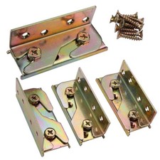 4 Pieces Bed Rail Brackets Bed