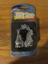 Hanging Chrome Boxing Gloves