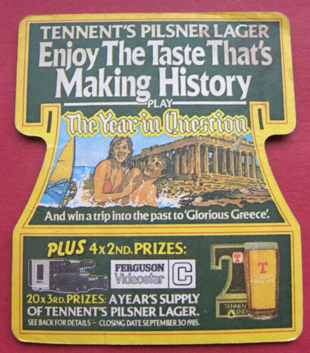 Tennents beer mat - tennents,