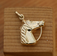 9ct Solid Yellow Gold Horse's