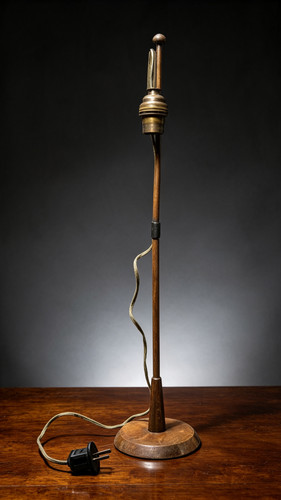 Vintage wooden spindle - wooden, desk
