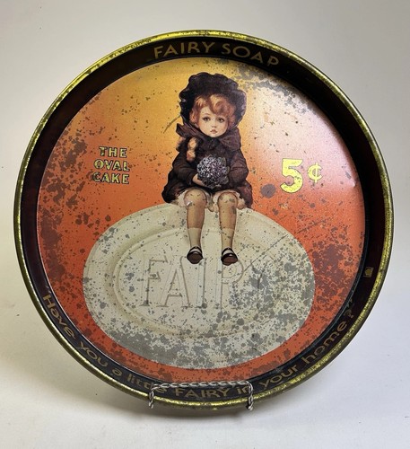Vintage adv fairy soap tin - tin, tip