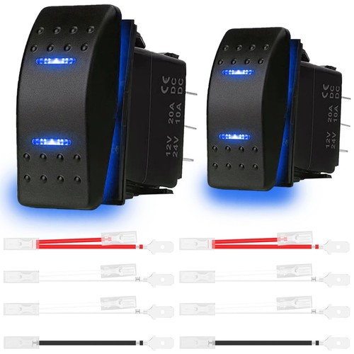 2pcs momentary rocker - rocker, switch