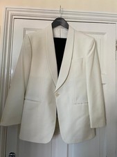 Trevira white tuxedo jacket 42