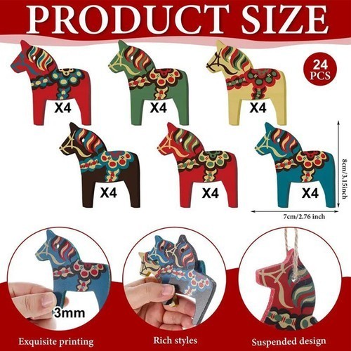 Pcs swedish dala horse - pcs,