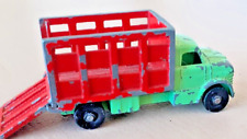 1:87 Lone Star Tuff Tots Cattle Truck Lorry Rarer Green and Red Light Play Wear