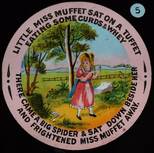 Antique magic lantern slide - magic,
