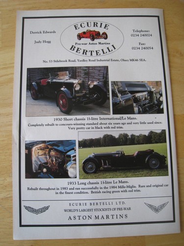 Ecurie bertelli pre war - ecurie, pre-war