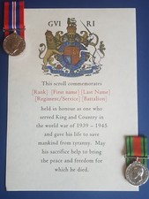 Ww2 memorial scroll - scroll, custom
