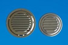 Louvre Vent Grill 4" (100mm) or 5" (127mm) Stainless 304 Round Boat Caravan