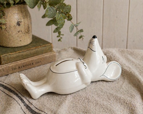 Vintage ceramic mouse money - mouse,