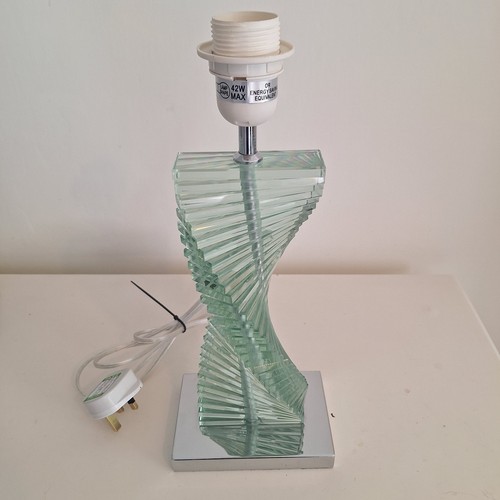 Heavy lucite crystal spiral - lucite?,
